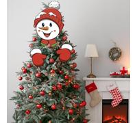 Christmas Decorations, Cute Christmas Fence Decoration, Yard Outdoor Atmosphere Decoration, The Santa Clause, Reindeer and Snowman Decoration for Outdoor Christmas Decorations(ZKB075)