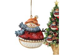 Christmas Decorations for the Christmas Tree - Shatterproof Tin Snowman Vintage | Hanging Pendants for the Christmas Tree,For Home Bedroom Living Room Dining Room Kitchen Hallway Stairway Entrance