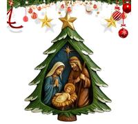 Christmas Decorations for the Tree | Christmas Tree Craft Decoration | Christian Scenes Pendant | For Believers Home Parties Automotive Garden Garden Outdoor Mantle Festive Holiday