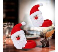 Christmas Decorations for Tree Christmas Small Flannel Wine Glass Hugging Old Man Snowman Decorations (A, 9x8x3cm)