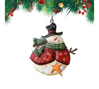 Christmas Decorations - Funny Snowman Decoration in Tin - Hanging Pendants for Christmas Tree | Funny Vintage for Indoor Home Bedroom Living Room Kitchen Bathroom Room