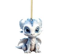 Christmas Decorations Hanging Festive Decorative Valentine's Day Gifts Personalized Flying Acrylic Dragon Christmas Tree Ornaments Decorations Hanging Accessories Mini Baubles