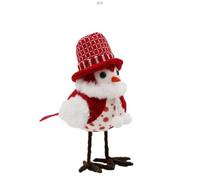 Christmas Decorations Holiday Standing Cute Bird Handmade That Can Easily Stand Anywhere Adding A of Imagination and Joy to Your Holiday Decorations.(B, 18x15x8cm)