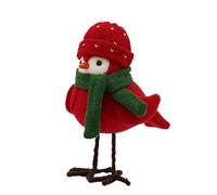 Christmas Decorations Holiday Standing Cute Bird Handmade This is A That is Sure to Bring and Warm Blessings.(C, 18x15x8cm)
