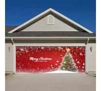 Christmas Decorations Home The Merry Christmas The Background Party Santa Photography Garage Door Background Party Decoration 7 * 16 Ft! (B, I)