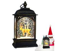 Christmas Decorations Indoor - Unique Snow Globe Lighted Lantern | Christmas Elements Led Lanterns Globe Lantern for Christmas Birthday New Year