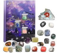 Christmas Decorations Kids Advent Calendar 2023 with 24 Rock Stones and Minerals Christmas Countdown Calendar Kids for Girls Boys Exploring Learning Style1