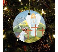 Christmas Decorations Local Legends Designs Birth Of Jesus Ceramic Christmas Ornaments Tree Decorations With Lanyard For Decor Family Holiday