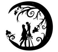 Christmas Decorations Nitemare Before Christmas Metal Wall Art, Jack Skellington Wall Hanging Sign Nitemare Before Christmas Doorables Metal Hanging Sign for Christmas Home Decor