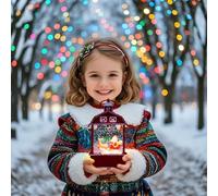 Christmas Decorations Ornament Decorative Xmas Decor Exquisite Christmas Wind Lamps Small Oil Lamp Christmas Luminous Small House Night Light Desktop Ambience Products Ornaments