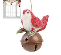 Christmas Decorations Ornaments,Christmas Tree Decorations,Knitted Fabric Christmas Tree Pendants | Creative Crochet Christmas Bird Ornaments, Crochet Cotton Fabric Decorations