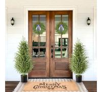 Christmas Decorations - Outdoor Christmas Tree - 2 Pack 3FT Artificial Norfolk Pine Tree - Xmas Decor for Home Indoor Outdoor Entryway Party Living Room Office Porch