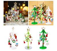 Christmas Decorations Outdoor Christmas Tree Decoration Cute Small Part Tree Desktop Decoration Holiday Desktop (A, 15. 1cm×5cm)