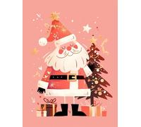 Christmas Decorations Paint by Numbers Cartoon, Santa Claus Painting by Numbers for Adults Kits, DIY Winter Paint On Canvas Arts and Crafts for Adults, Christmas Room Decor, Unframed 40x50cm p-187