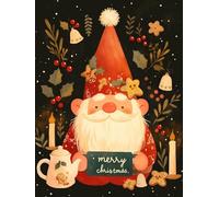 Christmas Decorations Paint by Numbers red, Plant Painting by Numbers for Adults Kits, DIY Winter Oil Painting On Canvas Arts and Crafts for Adults, for Christmas Room Decor, Unframed 90x120cm p-151