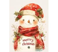 Christmas Decorations Paint by Numbers Snowman, red Painting by Numbers for Adults Kits, DIY Winter Oil Painting On Canvas Arts and Crafts for Adults, for Christmas Room Decor, Unframed 70x90cm p-464