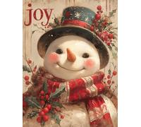 Christmas Decorations Paint by Numbers Snowman, Retro Painting by Numbers for Adults Kits, DIY Winter Oil Painting On Canvas Arts and Crafts for Adults, Christmas Room Decor, Unframed 70x90cm p-463