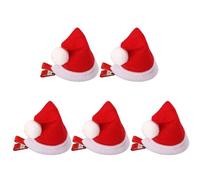 Christmas Decorations Party Sequins Hair Clips Christmas Hat Duckbill Clip Stage Props Side Pin Festival Party Supplies Cute Santa Hat Hair Accessory For All Ages Parties And Gatherings