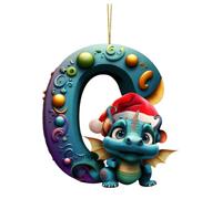 Christmas Decorations Personalised Christmas Ornaments Wooden Christmas Outdoor Edition Decorations Ornaments Limited Holiday Dragon Holiday Decoration Hangs Christmas Tree (1A-C, One Size)