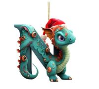 Christmas Decorations Personalised Christmas Ornaments Wooden Christmas Outdoor Edition Decorations Ornaments Limited Holiday Dragon Holiday Decoration Hangs Christmas Tree (1A-N, One Size)