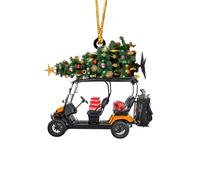Christmas Decorations Personalized Golf Cart Christmas Ornament Acrylic Car for Golf Lovers Custom Color for Dad and Players Tree Decoration for Xmas Yard Garden Patio
