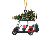 Christmas Decorations Personalized Golf Cart Christmas Ornament Acrylic Car for Golf Lovers Custom Color for Dad and Players Tree Decoration for Xmas Yard Garden Patio