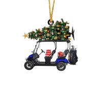 Christmas Decorations, Personalized Golf Cart, Xmas Hanging Car Christmas Ornaments, Christmas Tree Decorations Pendants Funny Small Christmas Baubles For Christmas Day Home Car Indoor Outdoor (D)