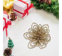 Christmas Decorations Sale Clearance Lace Gold Dusts Christmas Flower Wreath Decorative Vines Christmas Tree Accessories Christmas Decorations, Indoor Xmas Room Decor