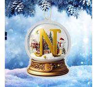Christmas Decorations Sale Party Decorations 26 Letter Yellow Crystal Ball Acrylic Car Ornament Christmas Tree Pendant Home Decoration for Indoor Outdoor, Wedding Decor, Party Decoration