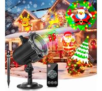 Christmas Decorations,Segotendy Christmas Projector Lights Outdoor,64 Patterns LED Xmas Projector Outside Indoor,Waterproof Snowflake Projection Light with Remote Control for New Year Eve Party Garden