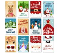 Christmas Decorations Set Handwritten Christmas Cards with Envelopes and Stickers Vintage Christmas postcards for Holiday Party Favors Supplies