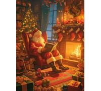 Christmas Decorations Socks Diamond Painting, Santa Claus Diamond Art Kits Adults, Gem Crystal Art Canvas Crafts for Adult, DIY Round Full Drill for Winter Room Decor Or Christmas Gifts 70x90cm u-379