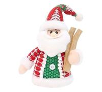 Christmas Decorations - Soft Holiday Snowman Elk Plush for Festive Charm, Seasonal Cheer with Cozy Style, Santa Claus Doll for Study, Bedroom, Living Room, Bookshelf, Car, 5.12x2.76in