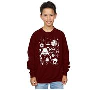Christmas Decorations Sweatshirt Star Wars Burgundy 9 Years