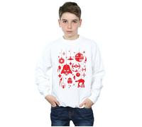 Christmas Decorations Sweatshirt Star Wars White 5-6 Years