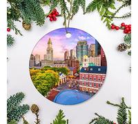 Christmas Decorations The Historic Line Of Dogs Massachusetts Ceramic Christmas Ornaments Ceramics Ornaments With Lanyard For Indoor Family Party