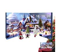 Christmas Decorations to Count Down the Days, Countdown to Calendar Gnome Festive Figurines and Decorative Organizer The Whole Family Holidays Events, Gift Adul
