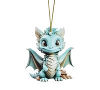 Christmas Decorations Tree Ornaments 2D Adorable Flying Dragon Baby Christmas Ornament Unique Shape And DesignHoliday Atmosphere Hanging Crystals for Windows