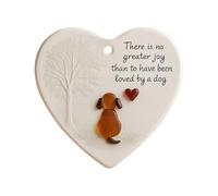 Christmas Decorations UK, Heart-Shaped Sea Glass Friendship Decor Friendship-Gift For Women Heart Ornament For Christmas Tree Hanging Ornaments Thank You Keepsake-Gift Sentimental Love Pendant
