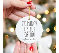 Christmas Decorations UK Stock Funny Friendship Ornament, Friendship Ornament Dumb Gifts For Friends, 2024 Acrylic Christmas Tree Ornaments, Christmas Ornaments For Coworker Women