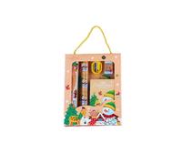 Christmas Decorations UK Stock Xmas Gift Stationery Set, Children's School Supplies Pencil 6-piece Set, Kindergarten Portable Stationery Party Gifts Merry Christmas Decoration