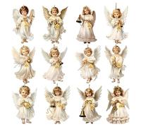 Christmas Decorations Victorian Angel Baubles 8cm Tree Hanging Ornaments