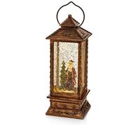 Christmas Decorations Water Spinner Light Up LED Snow Globe Santa or Snowman Fam