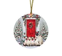 Christmas Decorations Welcome Siamese Cat Christmas Tree Pendant Novelty Pendants For Outdoor Party Souvenir