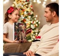 Christmas Decorations, Winter Parties Acrylic 2D - Decorative Calendar Dog Countdown 24 Days Christmas for Friends Adults Teenagers Animal Lovers Tree Window Port