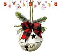 Christmas Decorations with Giant Sound Bells, Christmas Decorations with Bow, Metal Bell Ornaments for Jarin Outdoor | for Holidays Winter Parties Outdoor Jarin and Yard