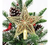 Christmas Decorations Xmas Decor Christmas Hollow Star Tree Topper Christmas Decoration Holiday Tree Top Shatterproof Hollow Star Decoration Holiday Christmas Tree Decoration