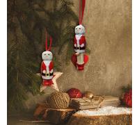 Christmas Decorations Xmas Decorations Christmas Hanging Ornament Naughty Santa Ornament 8cm Santa Claus Decorative Xmas Decor Party