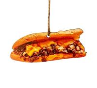 Christmas Decorations Xmas Tree Ornaments Christmas Ornaments Croissant Pizza Ornaments Set Funny Food Christmas Tree Decoration Pendants For Home Christmas Birthday Party Holiday Supplies