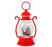 Christmas Decorative Candle Lanterns,Christmas Lantern Children's Handheld Small LED Lantern,Tabletop Decorations, Props, and Hanging Decorations (Red 1)